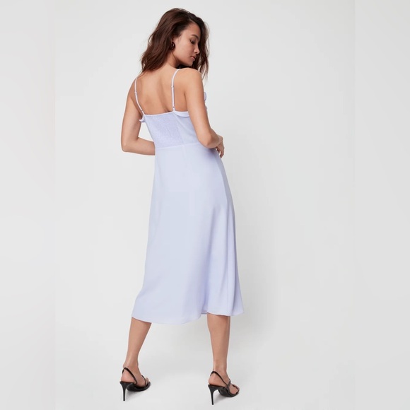 Aritzia Wilfred Philomene Sleeveless Midi Dress in Pearl Grey NWT - Picture 4 of 12